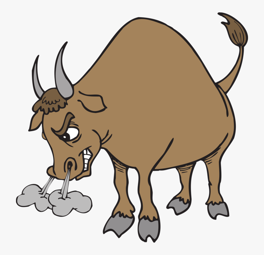 Angry Bull Horns Animal Tail - Clipart Bull, HD Png Download, Free Download