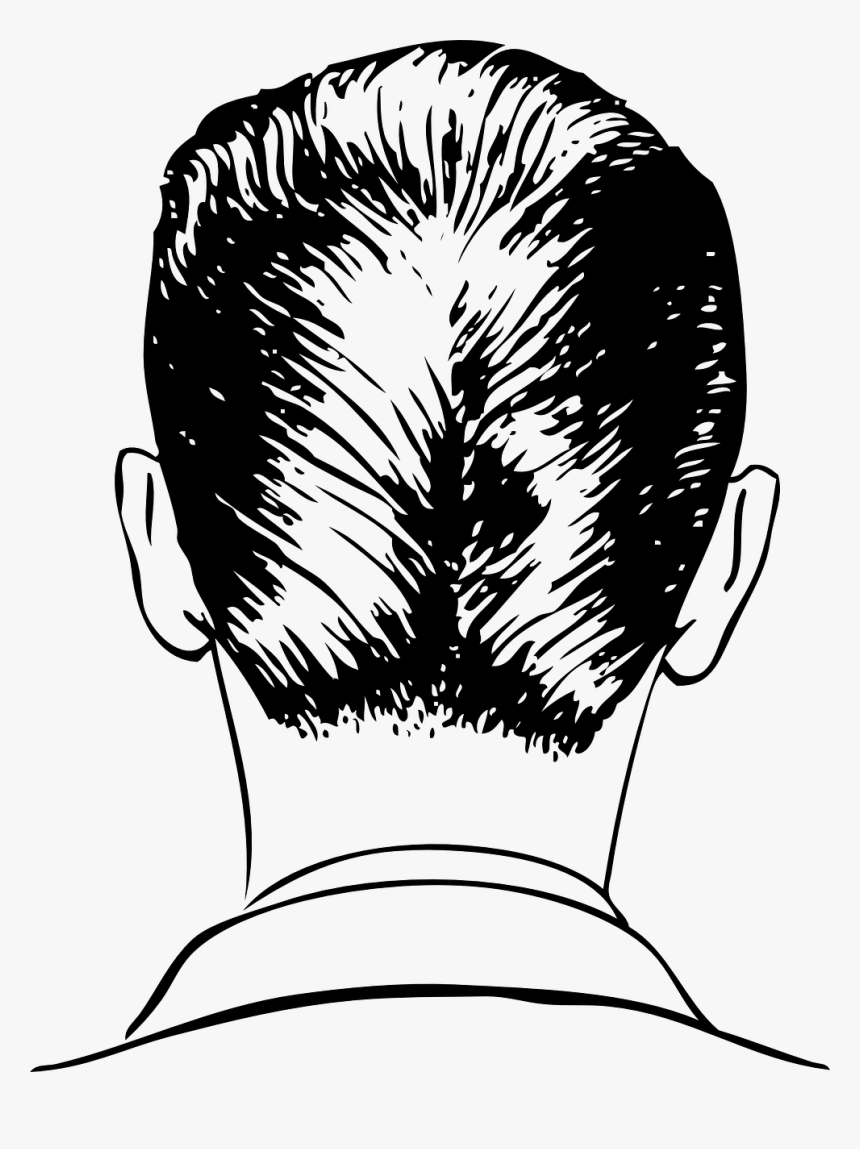 Drawing Back Of The Head, HD Png Download, Free Download