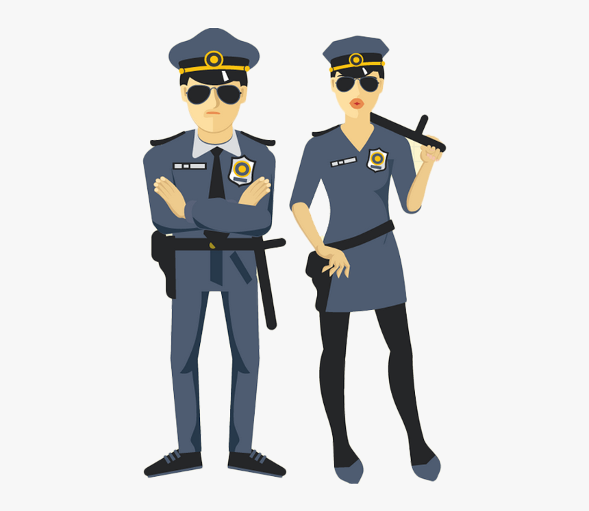 Duty Adhesive Picture Police Samsung Of Material Clipart - Police Officer Animated Png, Transparent Png, Free Download