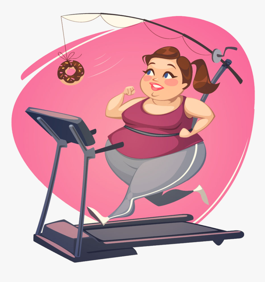 Loss Weight Adipose Diet Tissue Bitch Fat Clipart - Lose Weight Cartoon, HD Png Download, Free Download