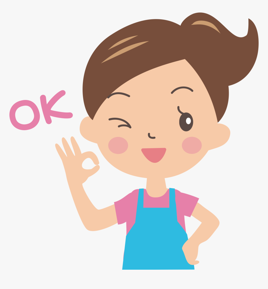 Ok Gesture Cartoon - Ok Clip Art, HD Png Download, Free Download