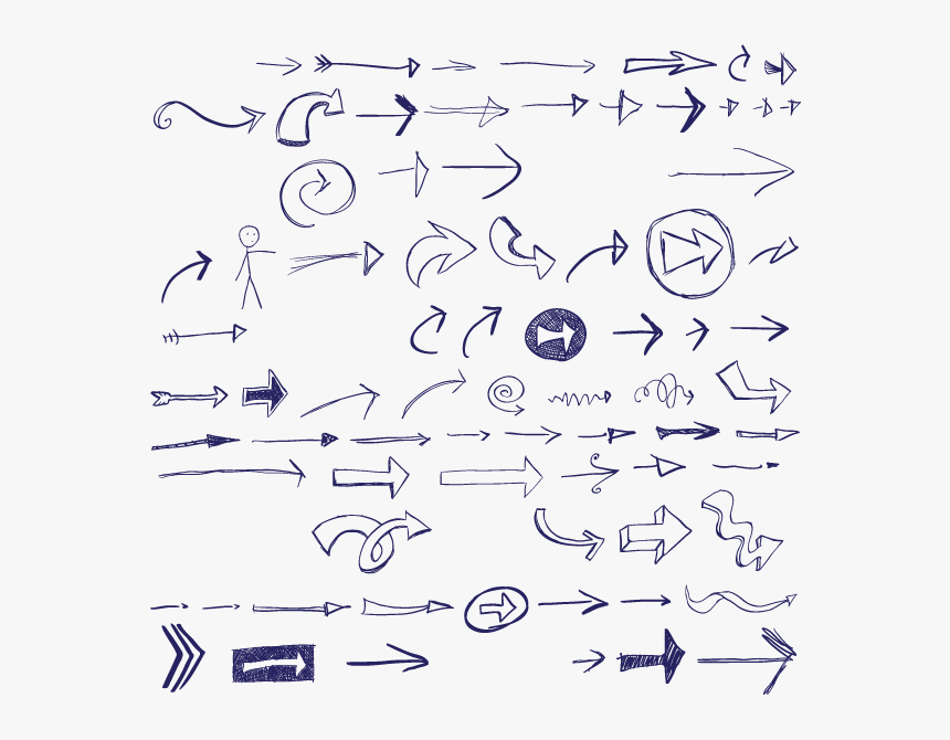 Arrow Drawing Clip Art - Handwritten Circle And Arrow, HD Png Download, Free Download