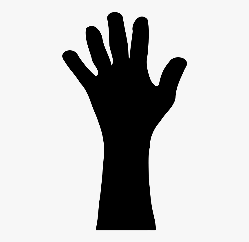 Raised Hand Silhouette Clip Art Download - Raise Hand Png, Transparent Png, Free Download
