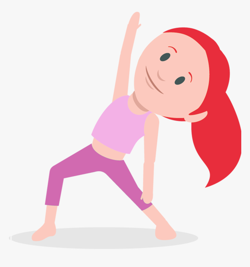 Exercise Muscle Weight Loss Warming Up Cartoon Ⓒ - Physical Education Girl Clipart, HD Png Download, Free Download