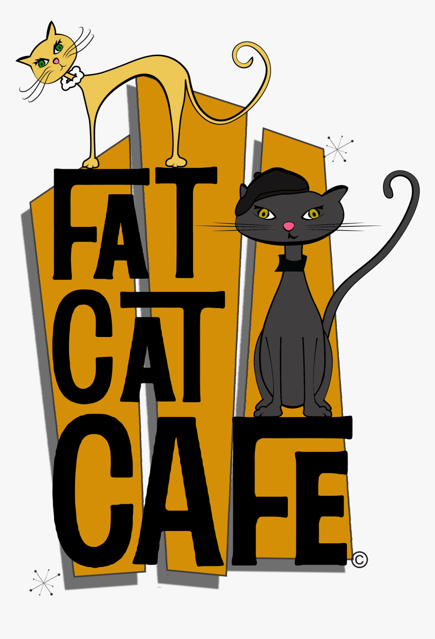 Transparent Kitty Face Png - Fat Cat Cat Restaurant, Png Download, Free Download