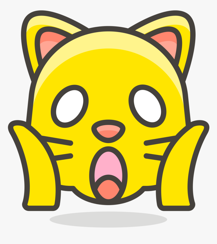 102 Weary Cat Face - Cat Emoji Drawing, HD Png Download, Free Download