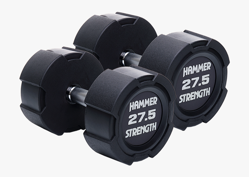 Hammer Strength Rubber Dumbbells, HD Png Download, Free Download