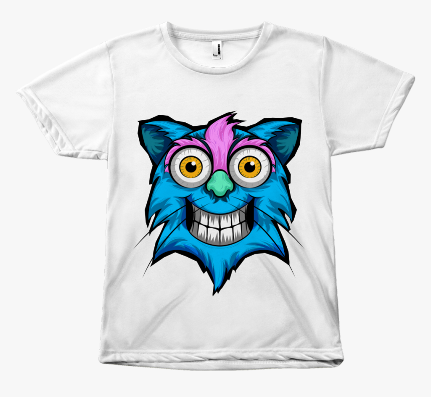 Cat Face Print Tee - Homunculus Loxodontus On T Shirt, HD Png Download, Free Download