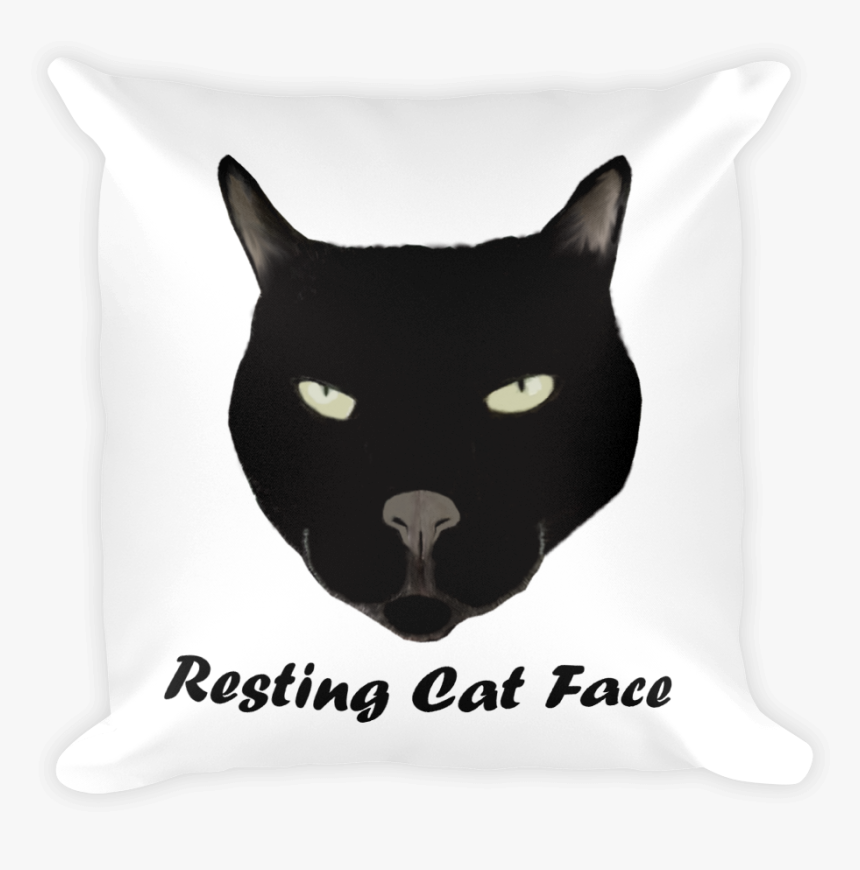 Resting Cat Face Pillow - Dental, HD Png Download, Free Download