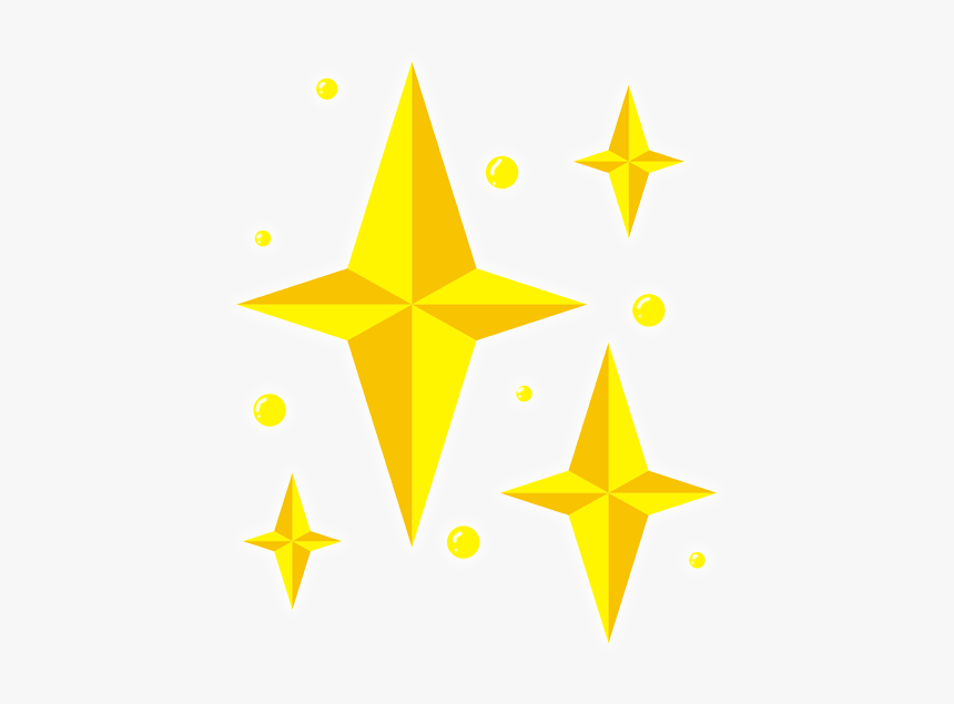 Golden Stars Star Falling Stars Fireworks - Triangle, HD Png Download, Free Download