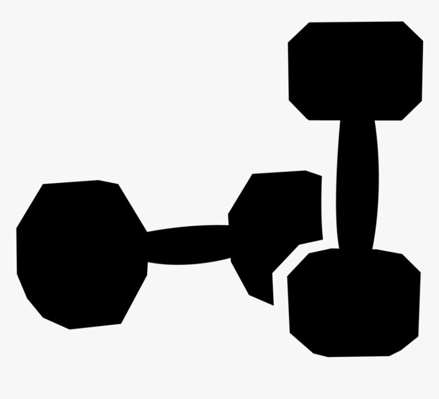 Collection Of Free Dumbbell Drawing Cardio Download - Black And White Exercise Clip Art, HD Png Download, Free Download