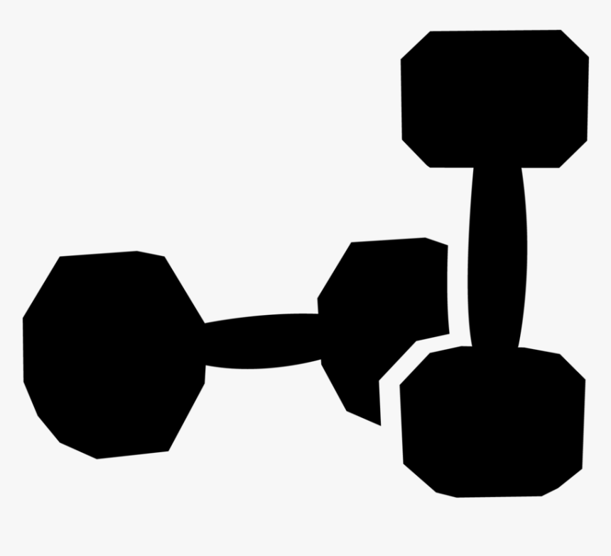 dumbbell clipart black