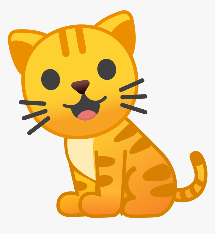 Cat Face Emoji Android , Png Download - Cat Face Emoji Android, Transparent Png, Free Download