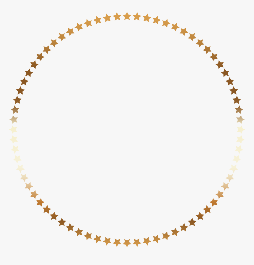 Stars Png Round Border Frame, Transparent Png, Free Download