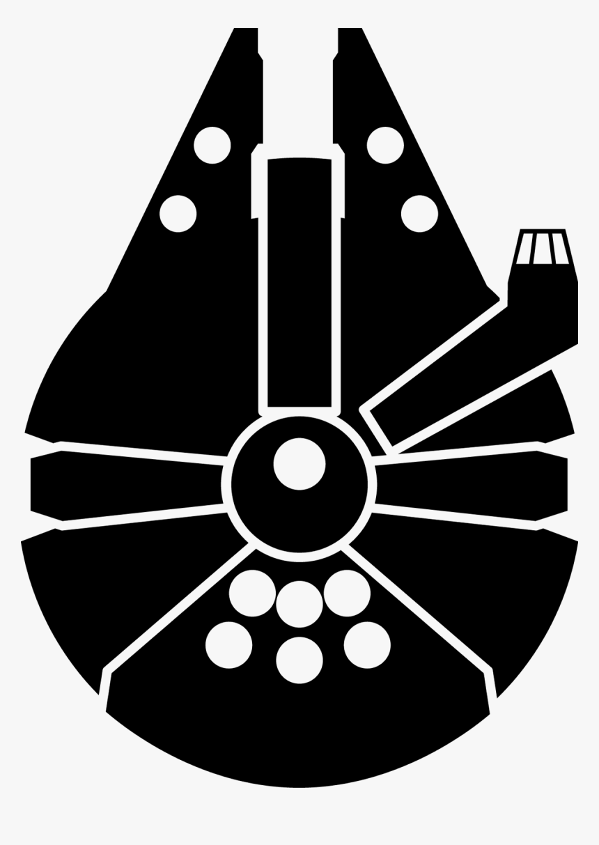 Yoda Millennium Falcon Star Wars Computer Icons Clip - Star Wars Millennium Falcon Logo, HD Png Download, Free Download