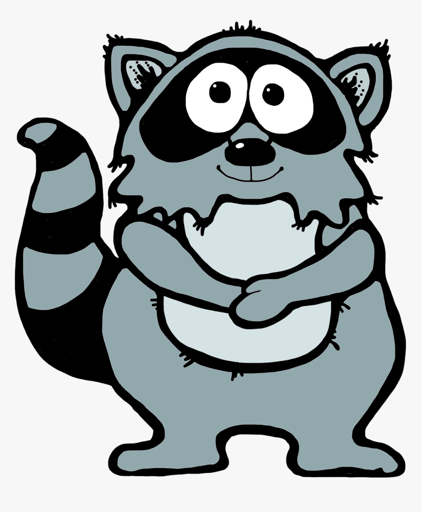 Raccoon Clip Art Submited Images - Cartoon Raccoon Free Clipart, HD Png Download, Free Download