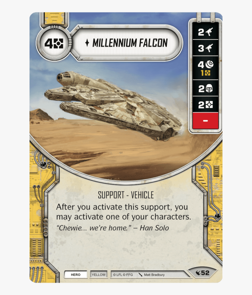 Star Wars Destiny Millennium Falcon, HD Png Download, Free Download
