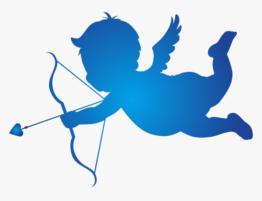 Cupid Silhouette Wallpaper - Cupid Png, Transparent Png, Free Download