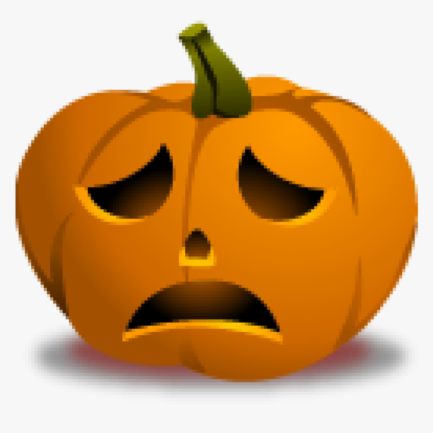 Halloween Pumpkin Sad Face, HD Png Download, Free Download