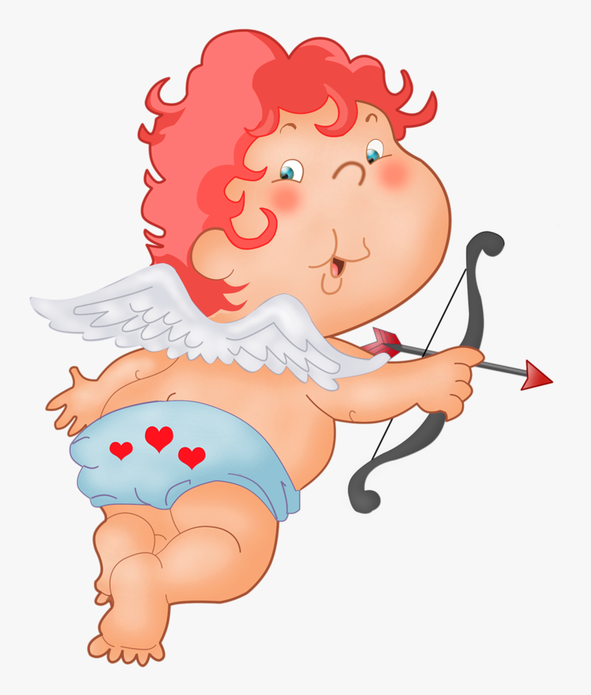 Cupid Clipart February - Cute Cupid Clipart, HD Png Download, Free Download