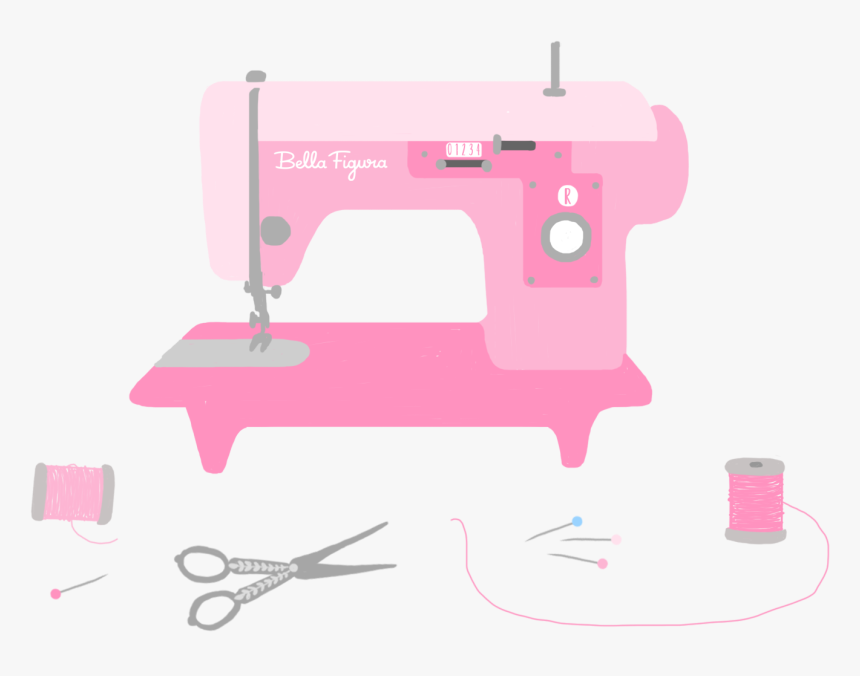 Sewing Machine,pink,home Appliance,line,household Appliance - Pink Sewing Machine Png, Transparent Png, Free Download