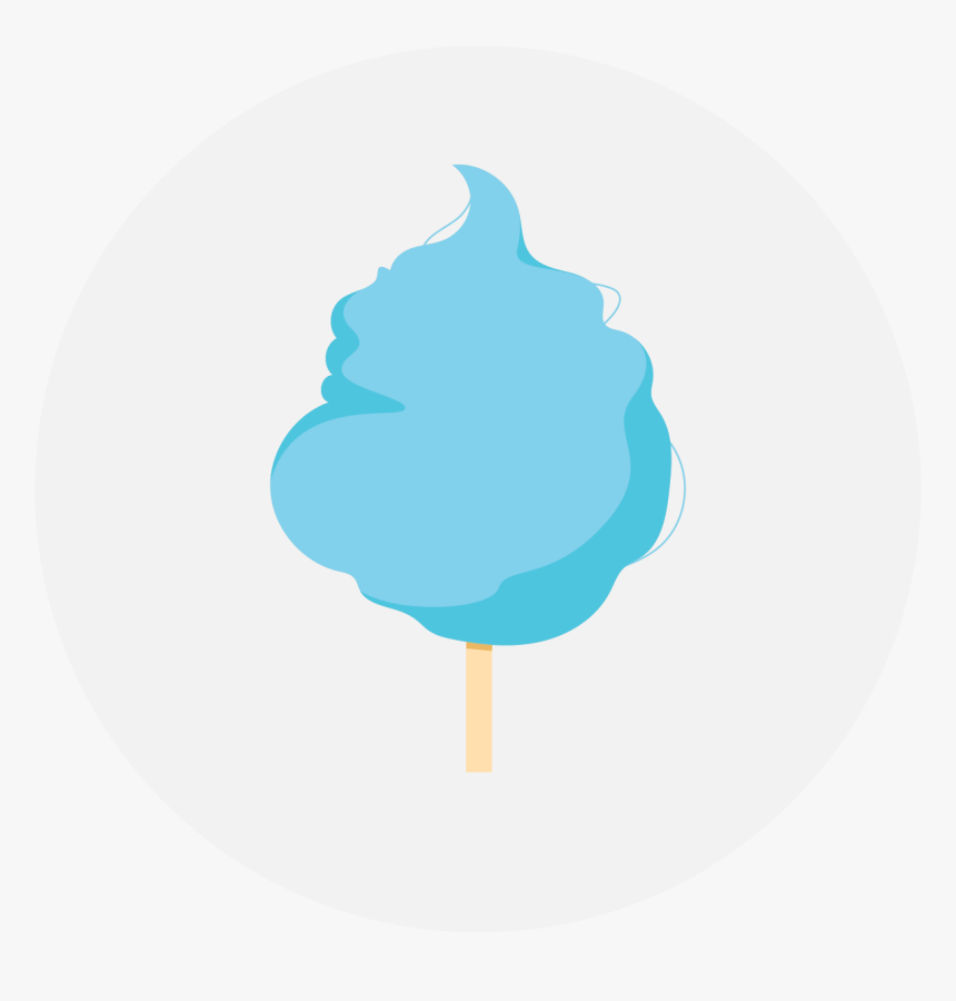 Blue Cotton Candy Png, Transparent Png, Free Download