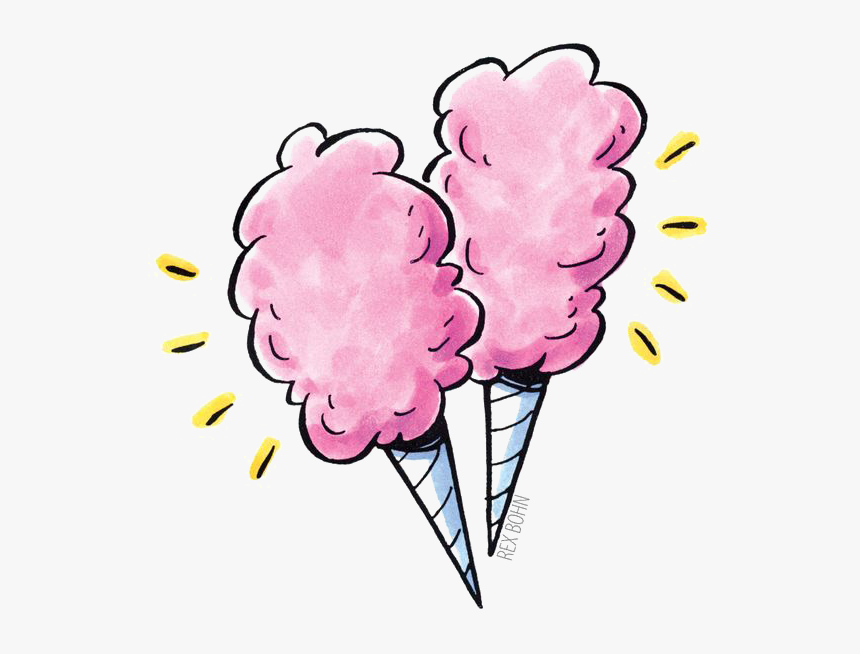 Clipart Food Ice Cream - Cotton Candy Clipart, HD Png Download, Free Download