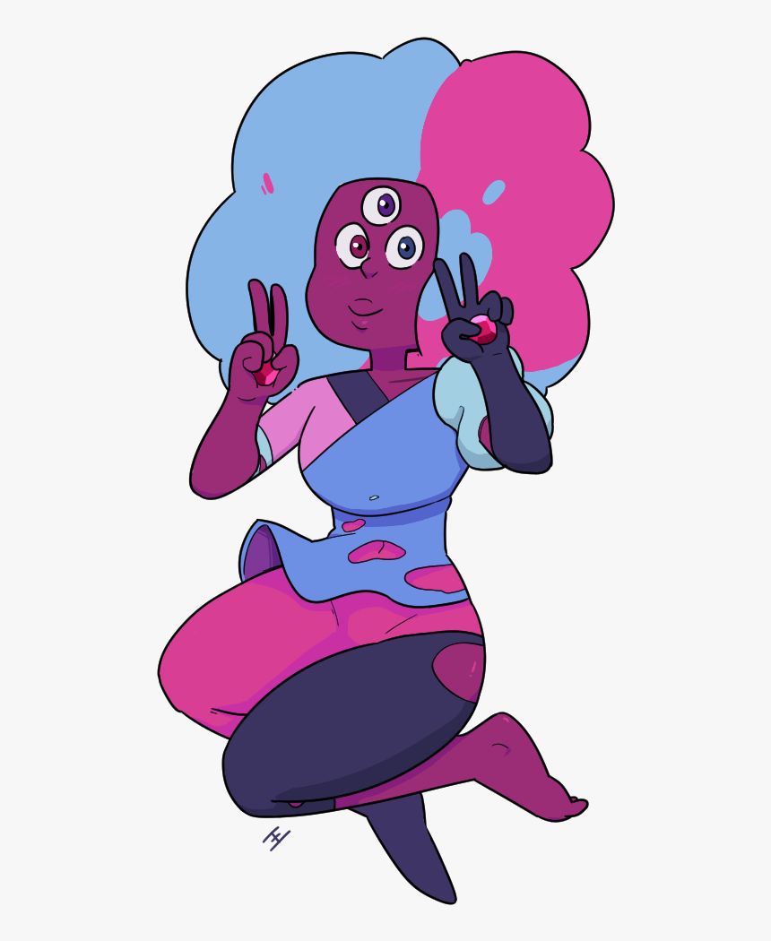 Pink Purple Vertebrate Fictional Character Violet Cartoon - Steven Universe Candy Garnet, HD Png Download, Free Download