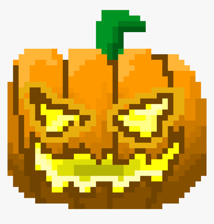 Jack O Lantern Pixel Art, HD Png Download, Free Download