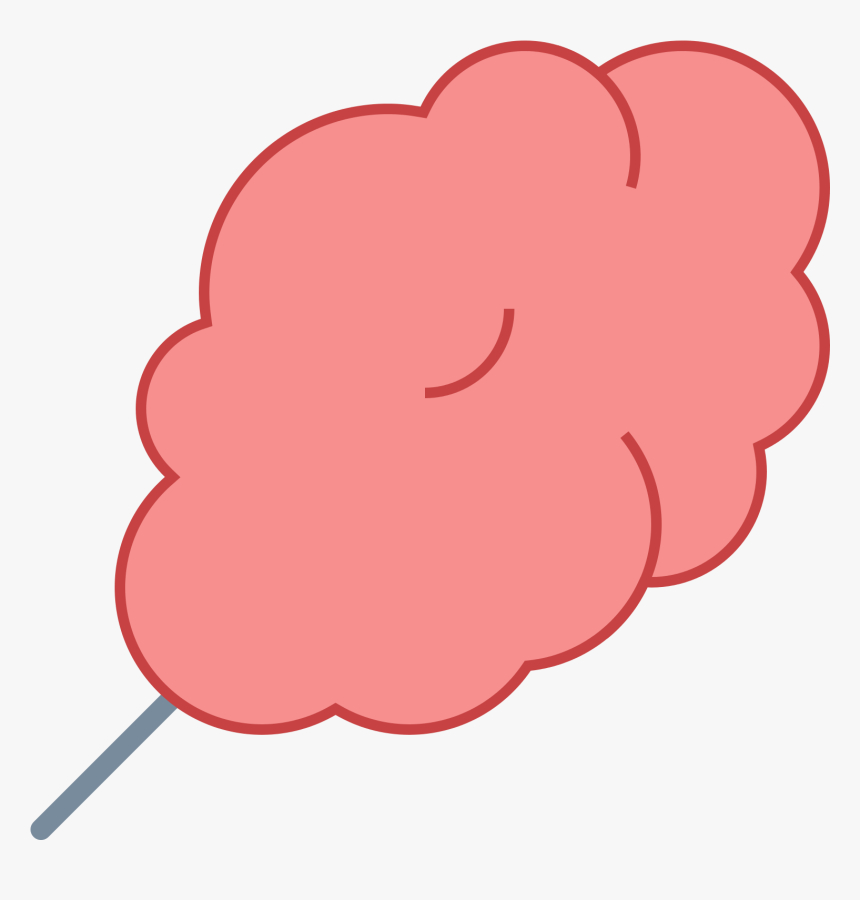 Cotton Candy Clipart Snack - Cotton Candy Icon Png, Transparent Png, Free Download