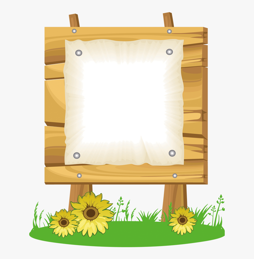 Cartoon Wood Sign Png - Notice Board Clipart, Transparent Png, Free Download