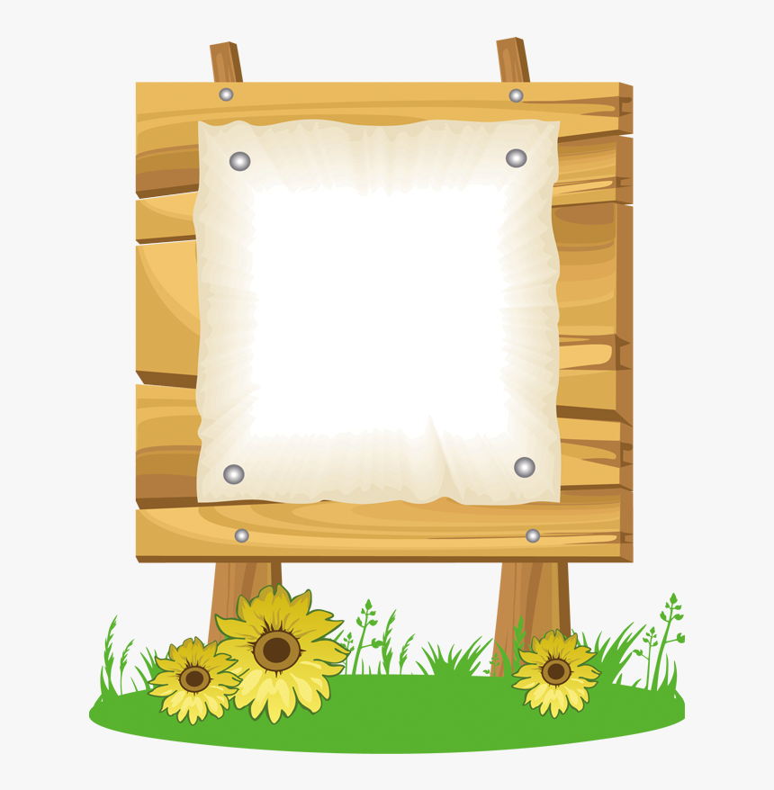 Cartoon Wood Sign Png - Notice Board Clipart, Transparent Png - kindpng