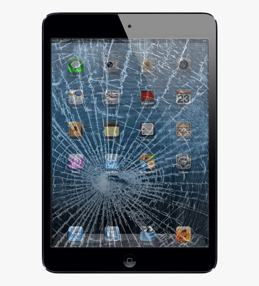 Popular D Ef Dc - Broken Ipad Png, Transparent Png, Free Download