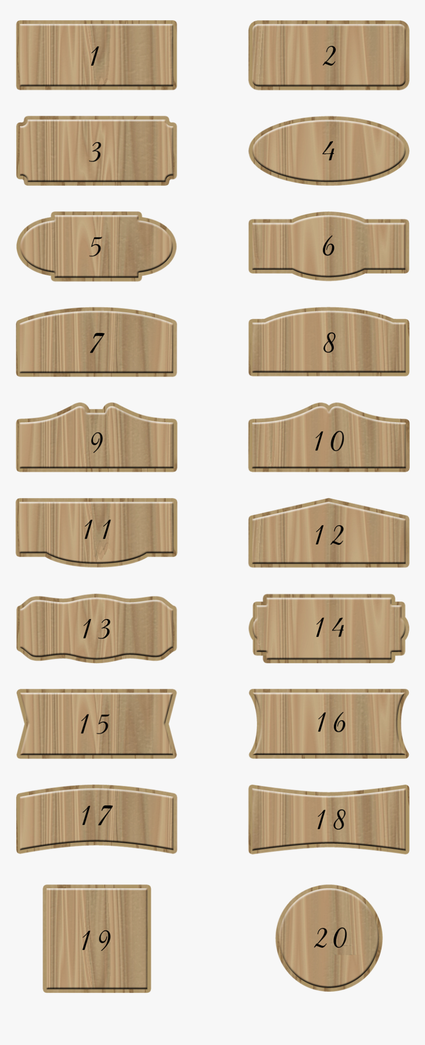 Wooden Signage On Trees, HD Png Download, Free Download