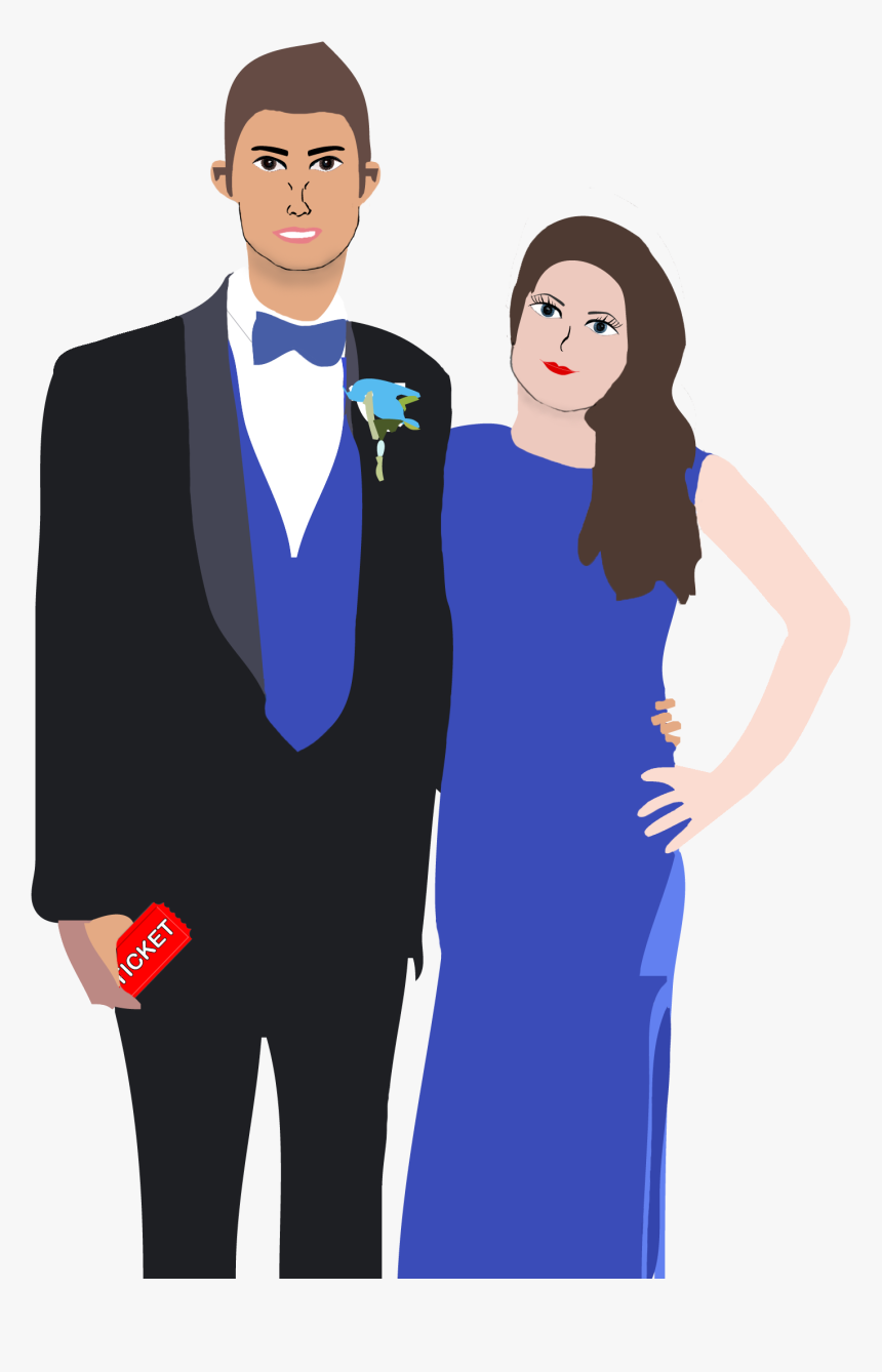 Prom Couple Png, Transparent Png, Free Download