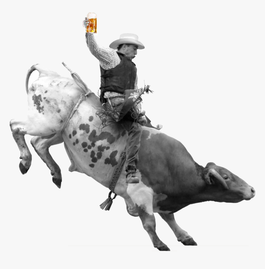 Png Rodeo With Bulls - Bull Riding Png, Transparent Png, Free Download