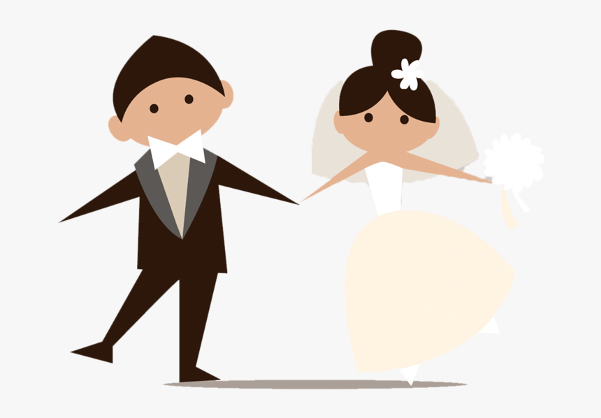 Wedding Clip Art Couple - Married Clipart Png, Transparent Png, Free Download