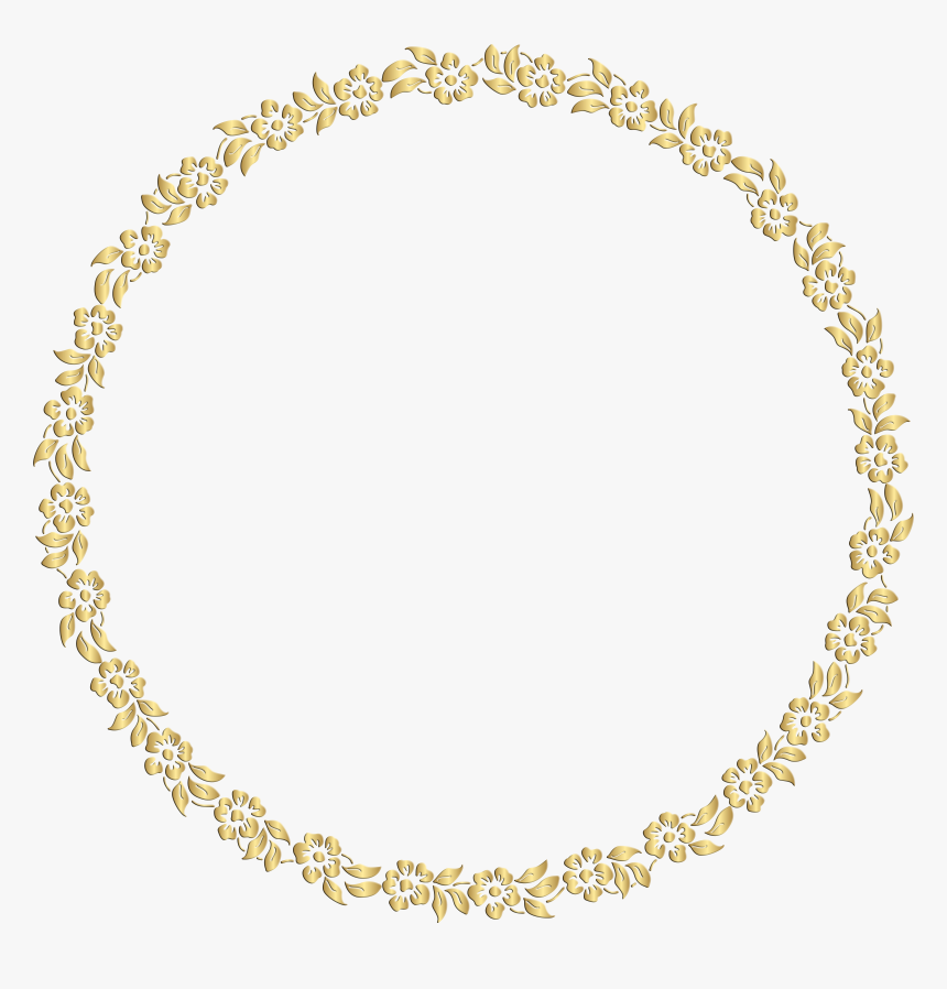 Gold Border Frame Clip - Monograma Dourado Png Fundo Transparente, Png Download, Free Download