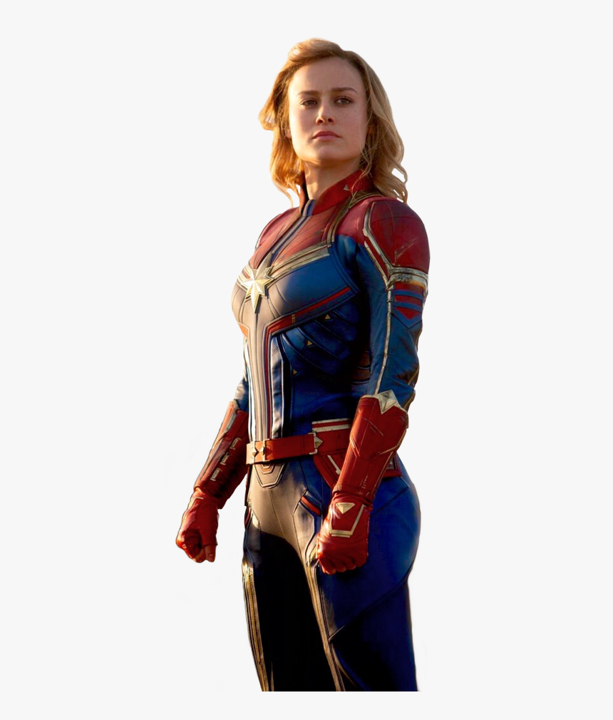 Captain Marvel Png Pic - Brie Larson Captain Marvel Hot, Transparent Png, Free Download