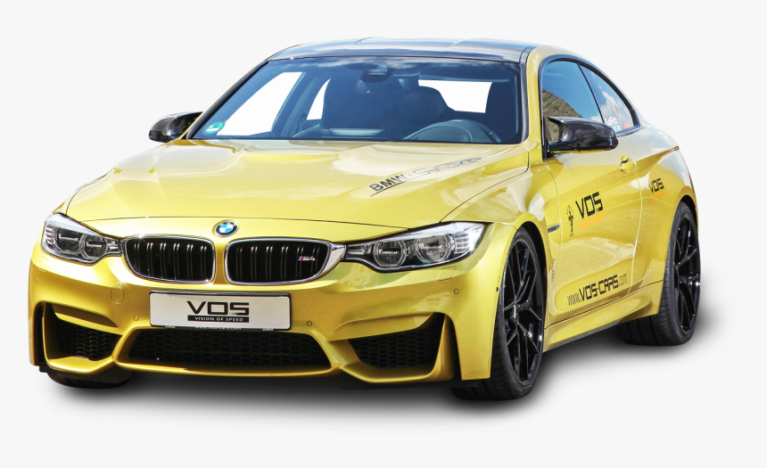 Yellow Bmw M4 Car - All Vehicle Images Png, Transparent Png, Free Download