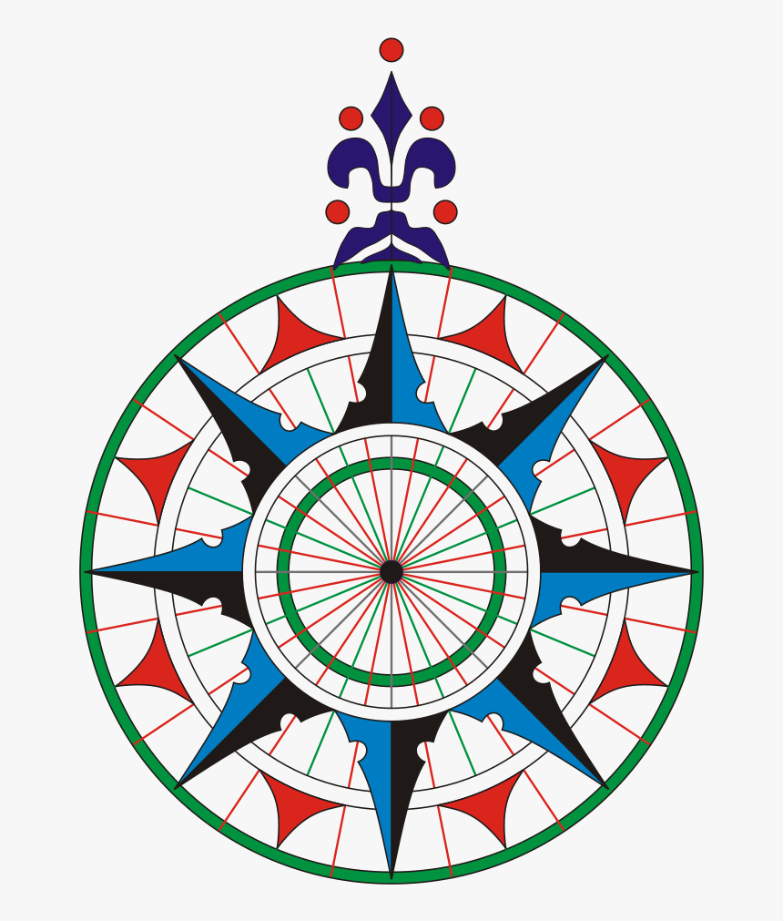 Compass Rose Png Clipart , Png Download - Rosa De Los Vientos Png, Transparent Png, Free Download