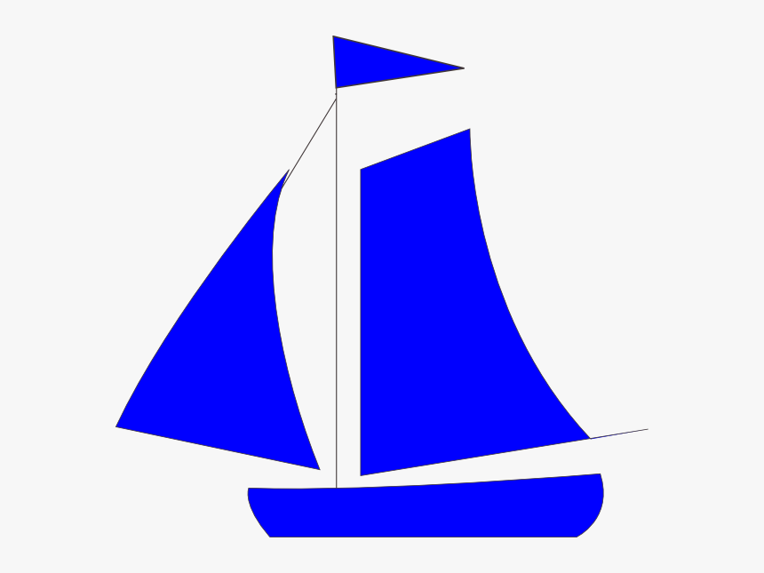 Blue Sail Boat Clip Art - Boat Png Clipart, Transparent Png, Free Download