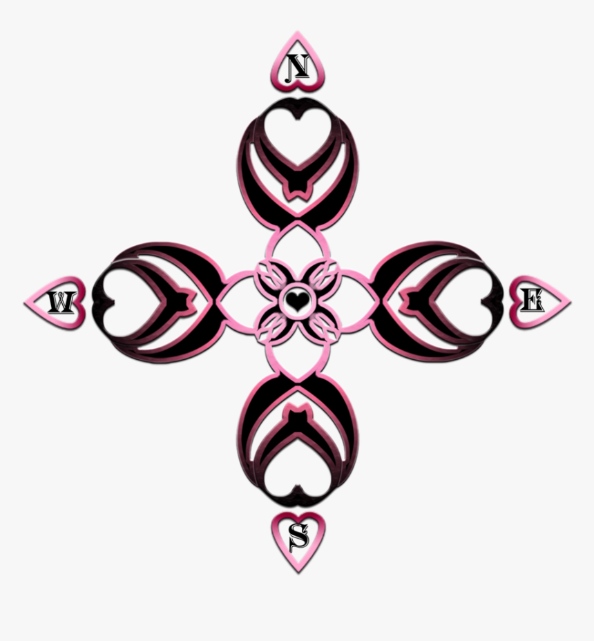 Epictones 4 0 Compass Rose - Pink Transparent Compass Rose, HD Png Download, Free Download