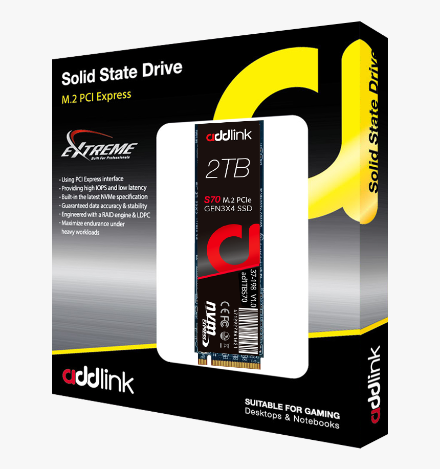 Addlink S70 Nvme M 2 512gb, HD Png Download, Free Download