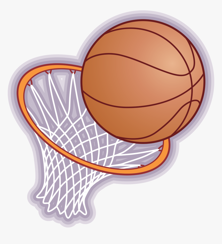 Transparent Basketball Net Clipart - Cartoon Basketball Hoop, HD Png Download, Free Download