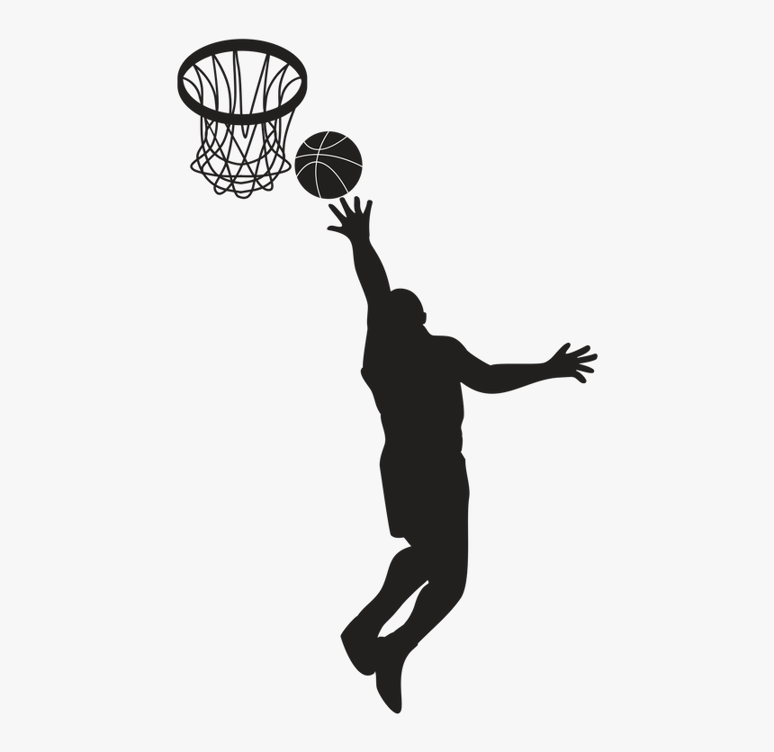 Basketball Player Black And White, HD Png Download, Free Download