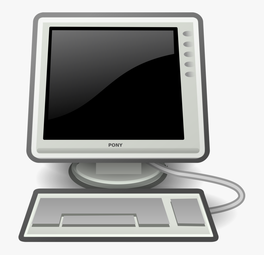 Computer With Black Screen Svg Clip Arts - Computer Clipart Transparent Background, HD Png Download, Free Download