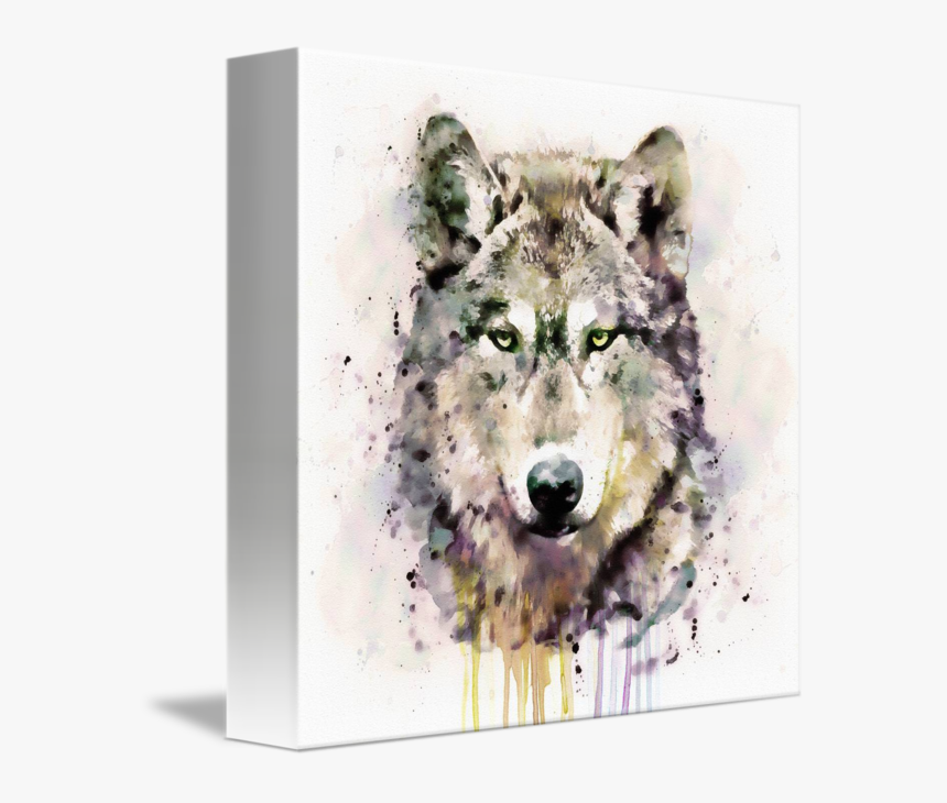 Transparent Wolf Head Png - Watercolor Wolf Art Print, Png Download, Free Download