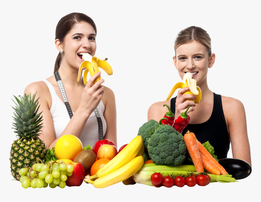 Girl With Fruits Png Image - Girls With Fruits, Transparent Png, Free Download