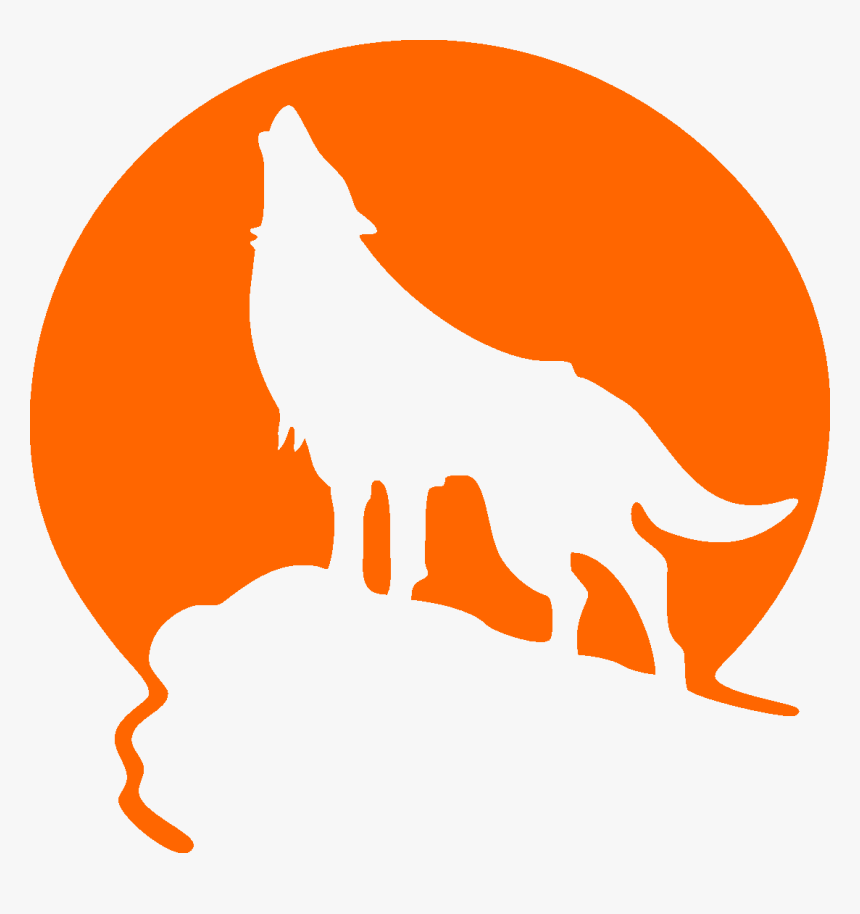 Free Wolf Howling Clipart Image - Stencil Plantillas De Animales, HD Png Download, Free Download